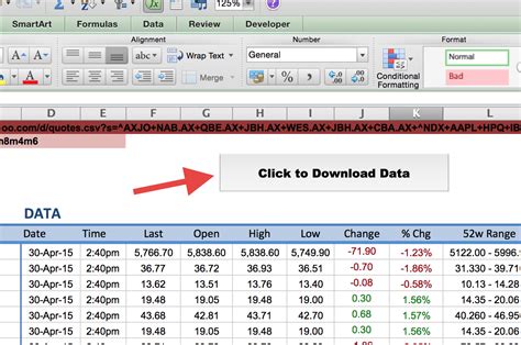 Stock Valuation Spreadsheet With Regard To How To Import Share Price