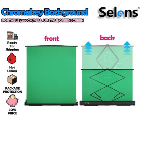 Selens Green Screen Chromakey Background Photography Backdrop For