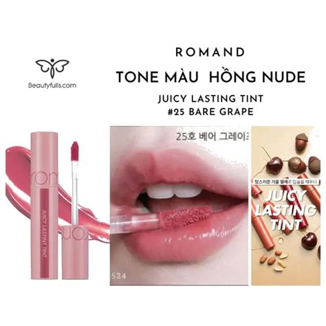 Son Romand Bare Grape Màu Hồng Nude Chính Hãng Giá Tốt