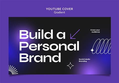 Free Psd Gradient Spersonal Branding Concept Youtube Cover