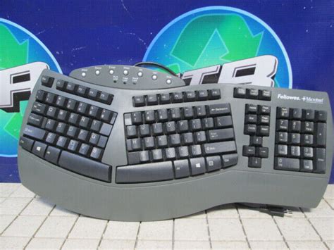 Fellowes Microban Ku 9938 Split Ergonomic Design Us Keyboard For Sale