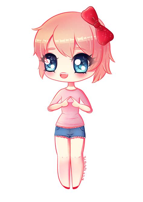 Sayori Chibi by TaitRochelle on DeviantArt