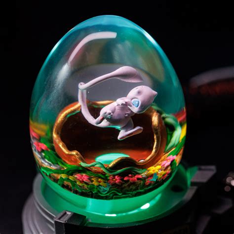 Mew Pokemon Resin Lamp Egg Breakwooden
