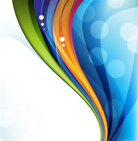 Large Color Wave Abstract Design Background - WeLoveSoLo