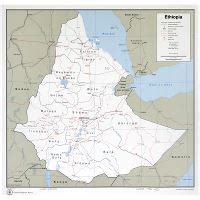 Large Detailed Political And Administrative Map Of Ethiopia With Roads