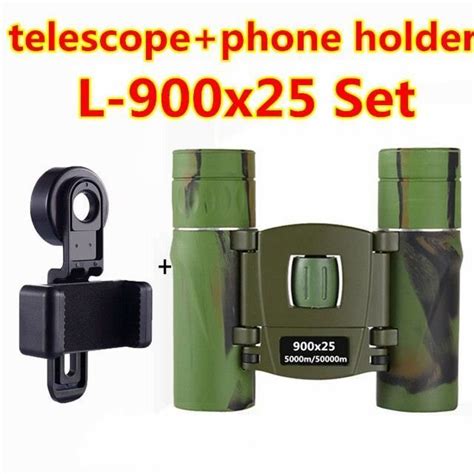 Télescope L 900x25 Set Jumelles puissantes de Camouflage HD 700x25