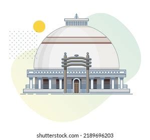 Nagpur City Deekshabhoomi Icon Illustration Eps Stock Vector (Royalty Free) 2189696203 ...