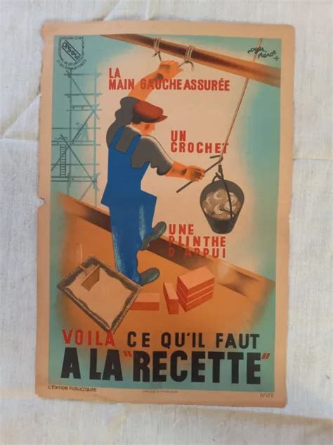 Ancienne Affiche Campagne De Sensibilisation S Curit Au Travail Roger