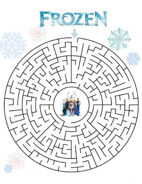 Kids N Puzzels Maze Frozen Frozen Maze