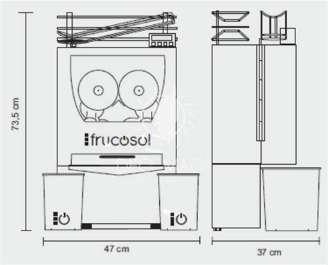 Decor Magasin vente Presse agrumes automatique F50C Préparation en