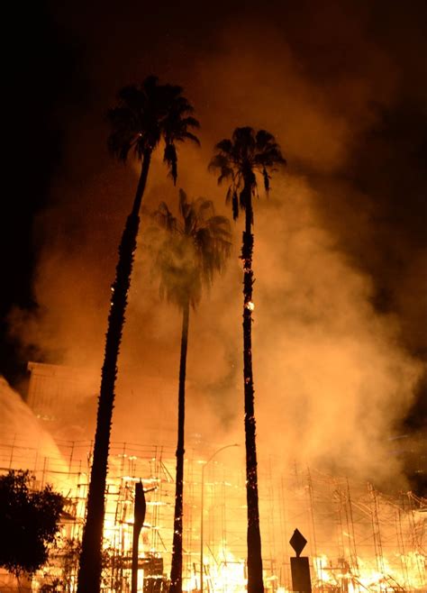 Photos: Massive Fire Rips Through Los Angeles Building