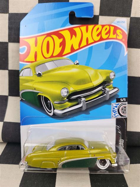 Hot Wheels Rod Squad Hirohata Merc Barris Lead Sled Kustom Green