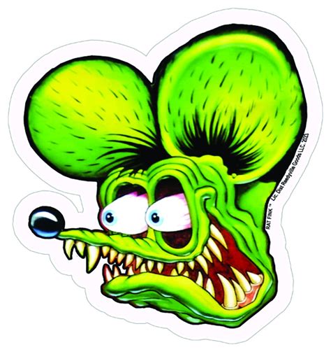 Rat Fink Head Cut Out Metal Sign By Ed Big Daddy Roth Etsy