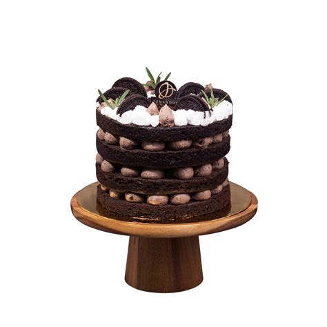 Oreo Chocolate Vegetarian Naked Cake Inch Serve Pax Gram