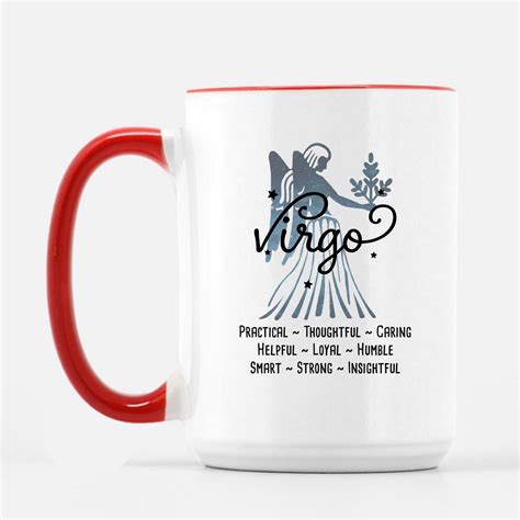 Virgo Zodiac Mug L Personalized Astrology Coffee Cup L Etsy