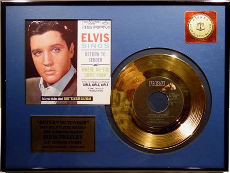 Elvis Presley Return To Sender Single Rca Records Catawiki