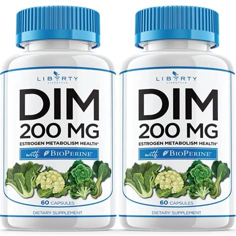 Buy Liberty Lifestyle DIM Supplement 200mg DIM Diindolylmethane Plus