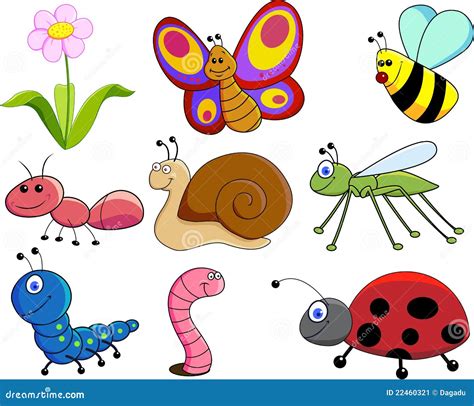 Little Critters Stock Vector Illustration Of Insect 22460321