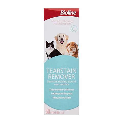 Removedor De Manchas Lagrimales Para Mascotas Bioline 50ml