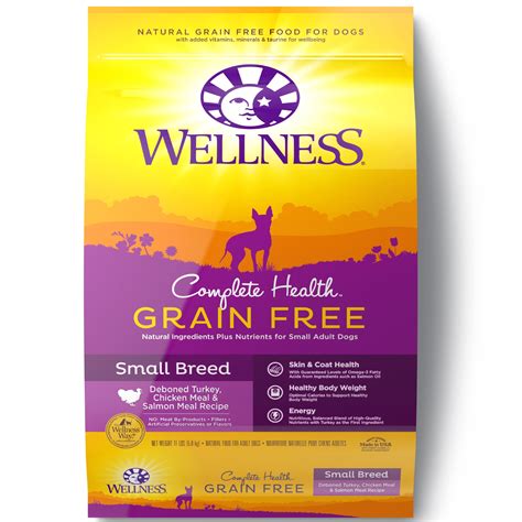 Wellness Complete Health Grain Free Small Breed Deboned Turkey, Chicken Meal & Salmon Meal ...