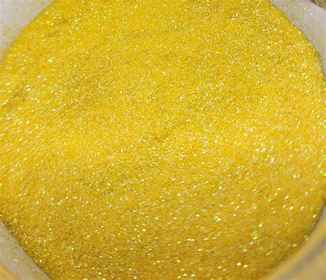 Limoncello Fine Iridescent Yellow Glitter Powder Resin Molds And