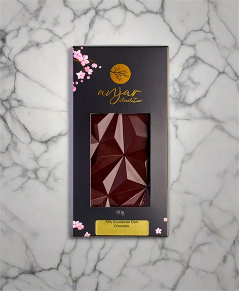 72 Ecuadorian Dark Chocolate Bar Anjar Chocolatier