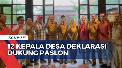 Viral 12 Kepala Desa Di Sidoarjo Deklarasi Dukung Salah Satu Paslon