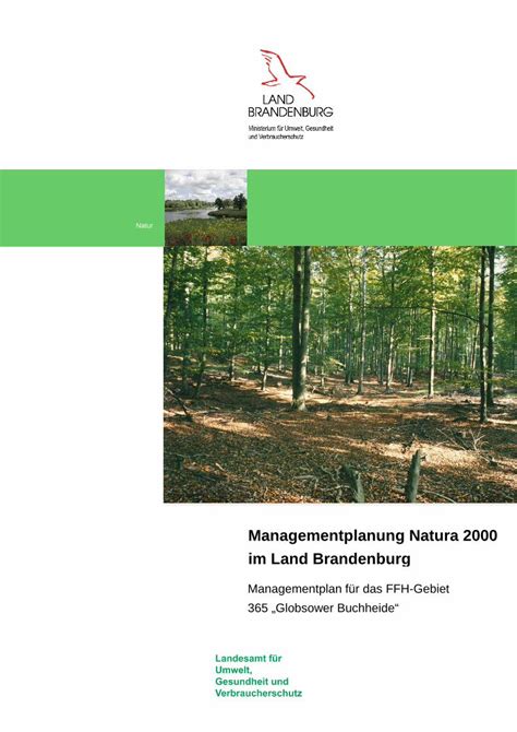 PDF Managemen Tplanung Natura 2000 Im Land BrandenburgLP