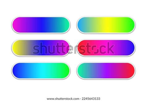 Cta Gradient Buttons Templates Set Stock Vector Royalty Free