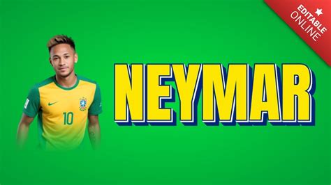 Neymar Efecto Generador De Efectos De Texto