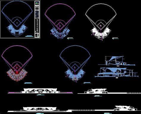 Beisbol Stadium Dwg Section For Autocad • Designs Cad