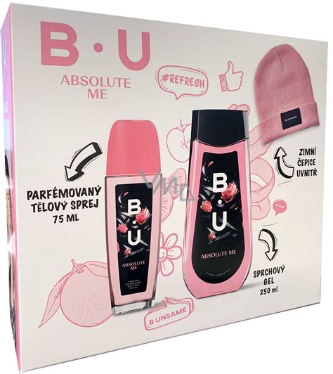 Bu Absolute Me Parfémovaný Deodorant Sklo 75 Ml Sprchový Gel 250 Ml