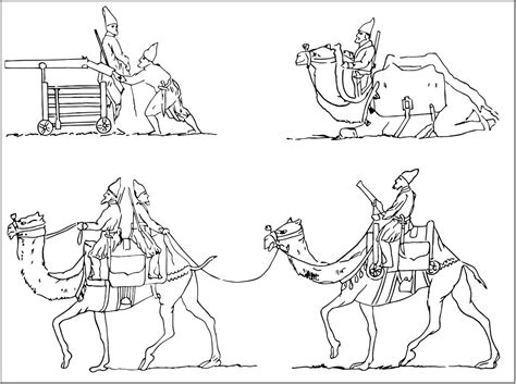 A Camel Artillery Crew The Cannoneer Of The Right Sponged Rammed Down