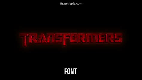 Transformers Font Style - Graphic Pie