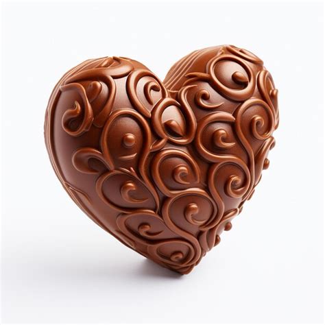 A Heart Shape Chocolate Premium Ai Generated Image