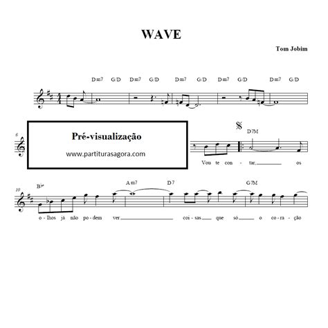 Wave Tom Jobim Partitura Partituras Agora