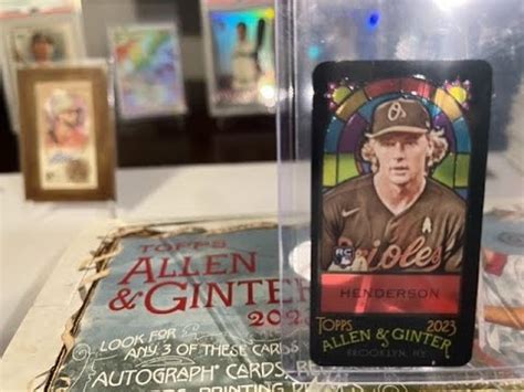 2023 Topps Allen Ginter GUNNAR HENDERSON Stained Glass YouTube