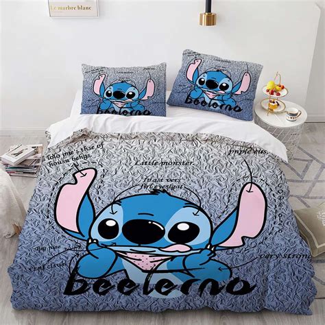 Blue Comforter Bedding Set Linen Bedding Custom Duvet Lilo And