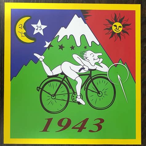 Poster Bicycle Day 1943 Albert Hofmann Lsd Hofmanns Bike Etsy