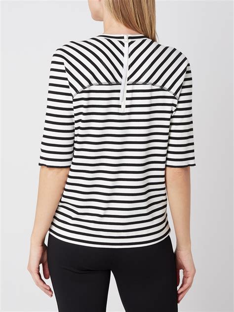 Marc Cain Shirt Mit Streifenmuster Offwhite Online Kaufen