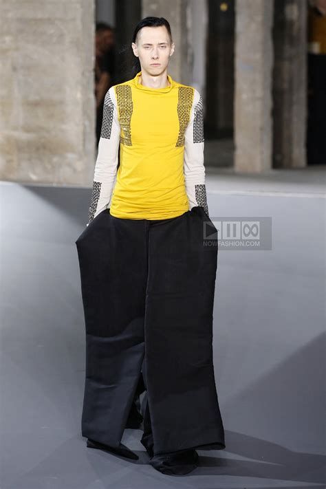 Rick Owens Menswear Fashion Show Collection Spring Summer