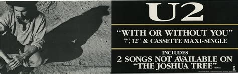 With Or Without You U2 Promotional Banner Poster Original Poster For