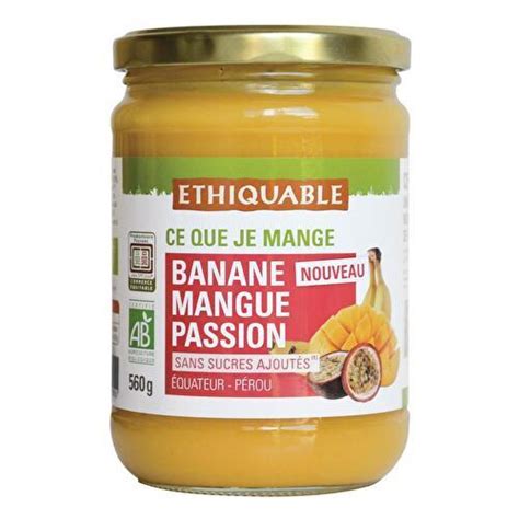 Ethiquable Pur E De Fruits Banane Mangue Passion Bio Supermarch S Match