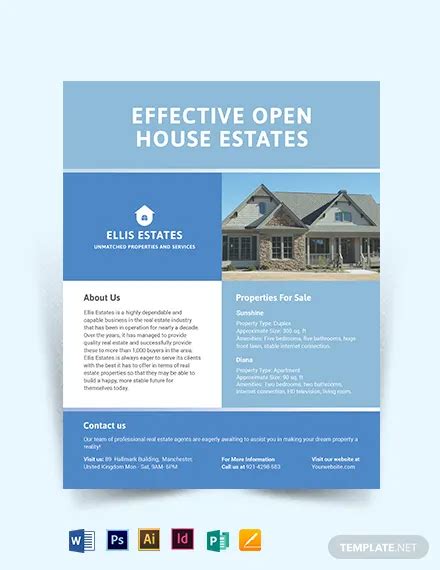 Residential Real Estate Flyer 15 Examples Word PSD Ai Design