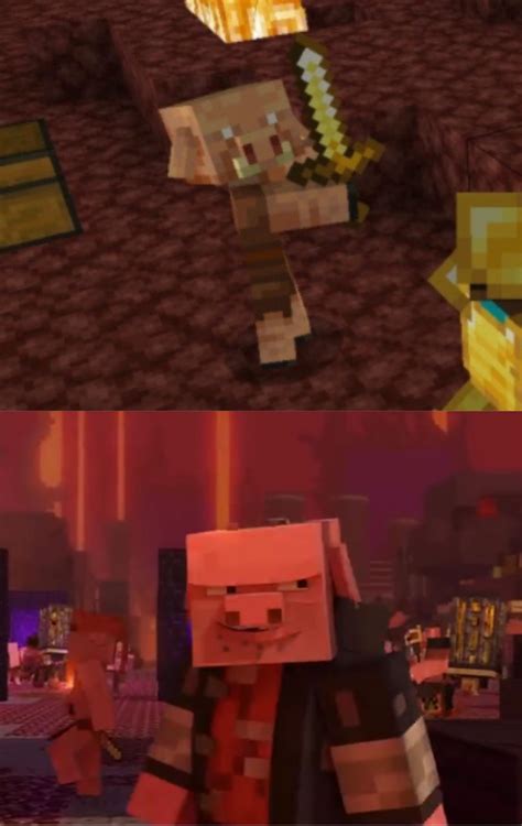 The New Piglin Mobs Look Very Similar To The Pig Creatures From The