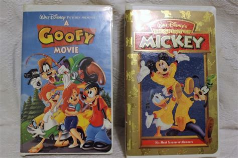 Lot Of Walt Disney S The Spirit Of Mickey And Goofy Movie Vhs