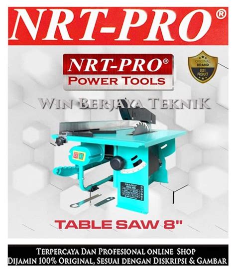 NRT PRO TS 8 Table Saw Circular 8 Inch Meja Gergaji Potong Kayu KOREA