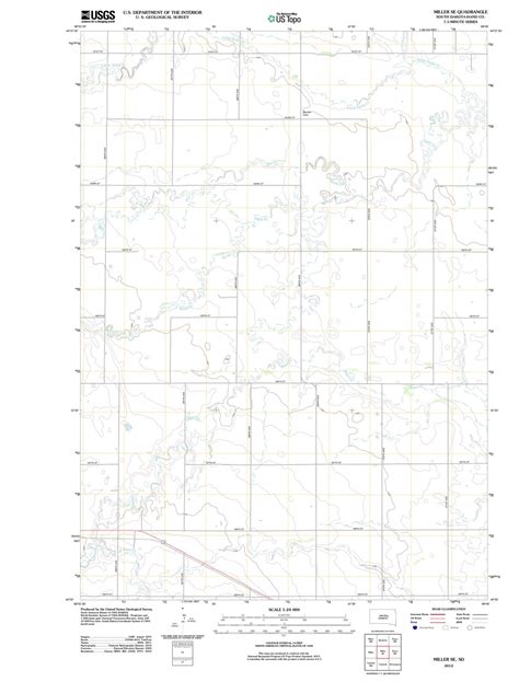 2012 Miller, SD - South Dakota - USGS Topographic Map v3 - Historic ...