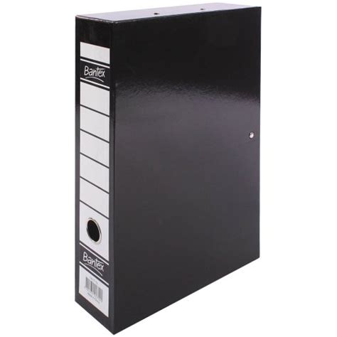 Box File Bantex Fc Mm Solid Black Skout Office Supplies