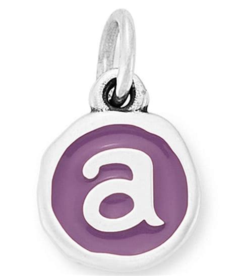 James Avery Enamel Purple Initial Charm Dillards